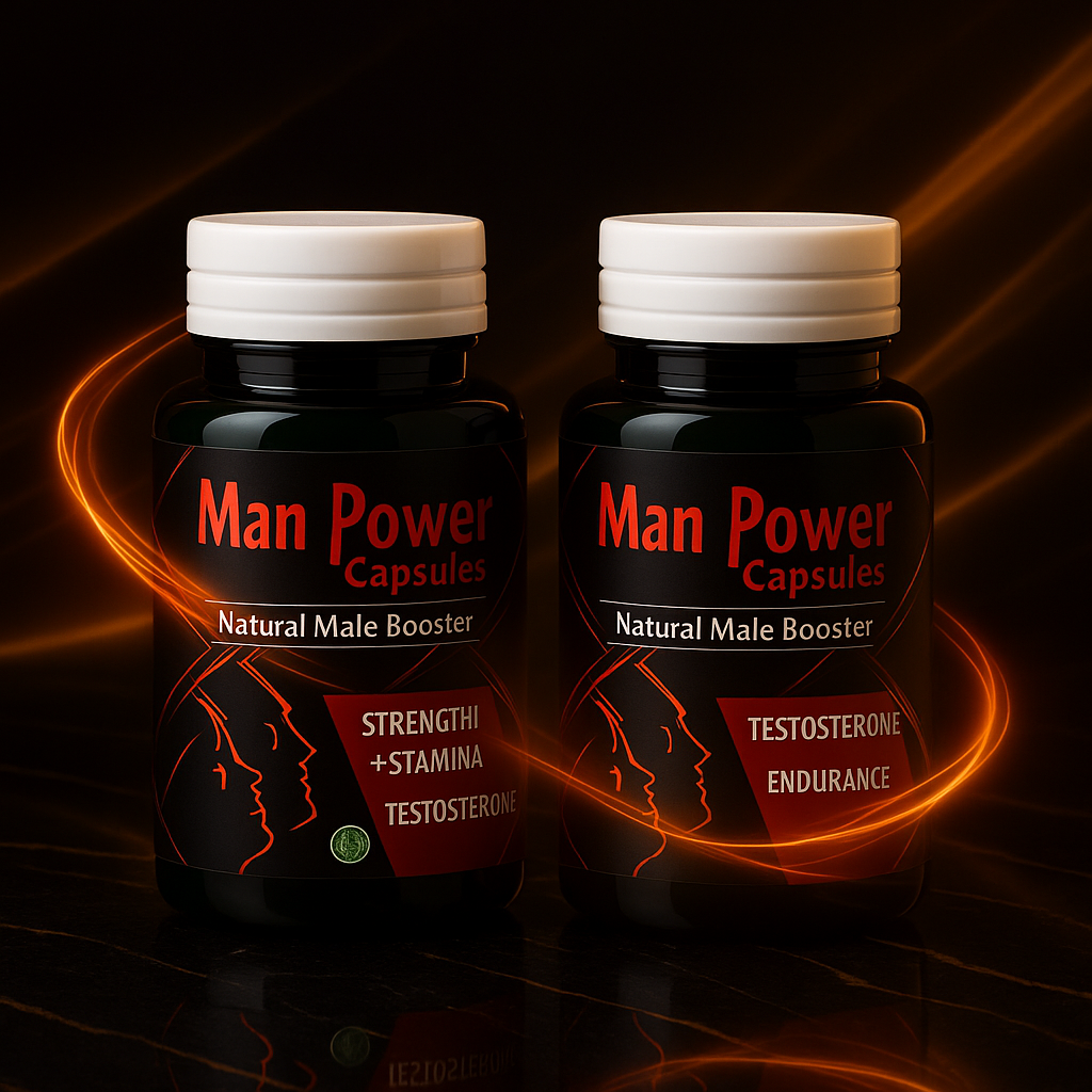 Man Power Capsules – Natural Testosterone & Stamina Booster for Men