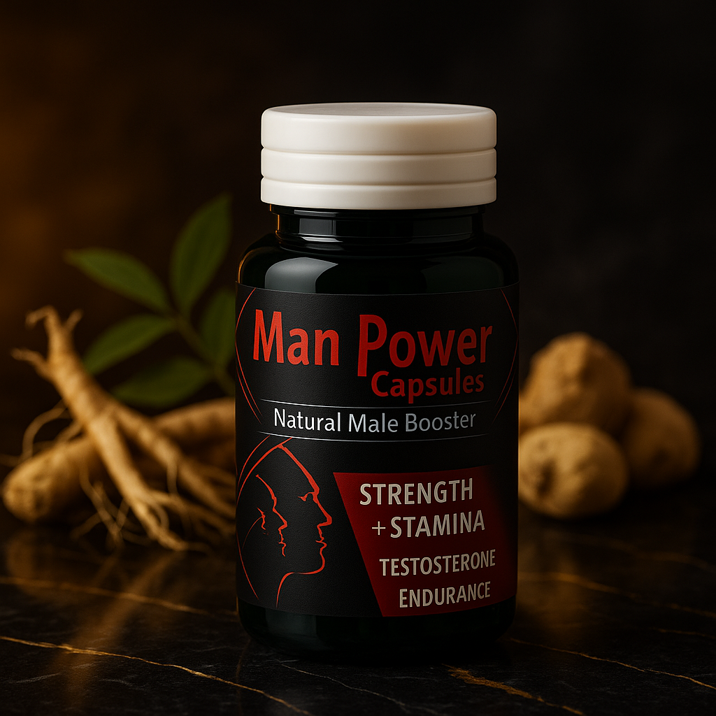 Man Power Capsules – Natural Testosterone & Stamina Booster for Men