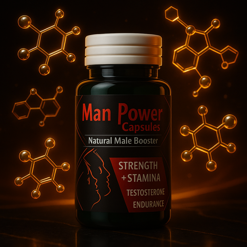 Man Power Capsules – Natural Testosterone & Stamina Booster for Men