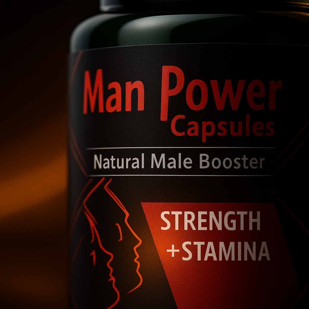 Man Power Capsules – Natural Testosterone & Stamina Booster for Men
